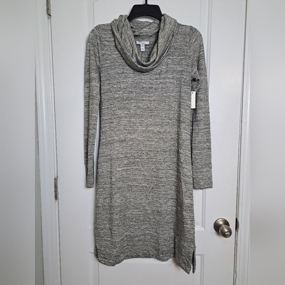 Daily Ritual Dresses & Skirts - Daily Ritual Women's Supersoft Terry Relaxed LongSleeve Cowl-Neck Dress sz xs